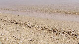 OMG STRANGER CUM INSIDE MY UNDERWEAR ON THE BEACH