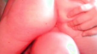Ginger leaks and squirts cum all over couple face - her old GF ejaculates all over