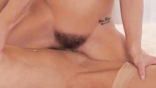 LesbianGfFilms.com - Thin dark haired tribs and facesits MILF