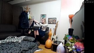 Amateur Student Cummed - Melody Hiina Marks - Pink Nipples x Jizzed to be Nice