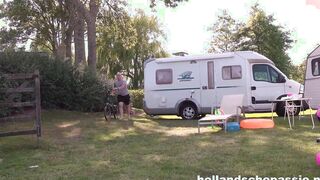 Michel fucks a cougar at the campsite