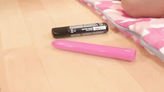 Crazy Sexy cunt with mouth lick pussies and play with long sex toys until orgasm # 6 - three scenes