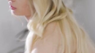 19 Yo blonde stepsisters Lilly Bell vagina licking and finger bang