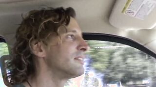Dark Haired Kayme Kai with natural titties give deep fellatio and