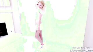 Small 18 yo with thin body gets banged! at audition