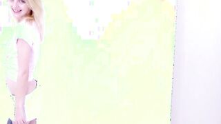 Small 18 yo with thin body gets banged! at audition