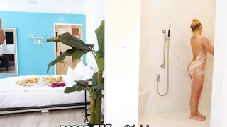 MOM4K Huge Tit Cum Filled Blonde milf Gets Several bbcs Cumshot Loads