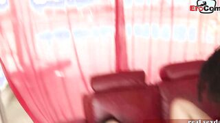 Dark Hair tiny boobs cougar loves BBC anal sex
