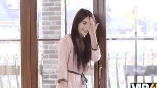 VIP4K. Helping tiny-boobied Russian neighbors means penetrating her