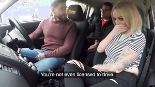 Big Titted inked milf publicly pussyfucked outside inside the vehicle