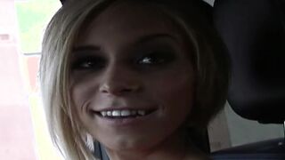 Blonde tiny 18 needs cash and does her first adult casting