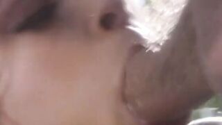 Huge cock stud gets wild and soak fellatio from curvy blond nympho then fucks her