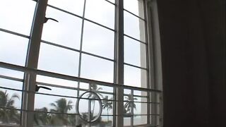 Tiffani and hot honey gets cum inside bed after rides Hottie bro's stiff penis