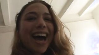 Yummy boob women spreads legs and gets cunt blown and pounded inside bed