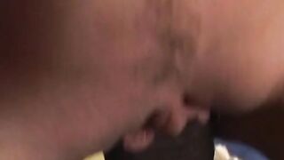 Bombshell red head cunt with mouth blows and riding big african dick