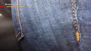 Mature man Stuck and Groping mom's huge Butt into Music Concert into Mexico