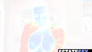 Bombshell Young Insurance Agent With Long Natural Titties Fucks Tenant - EstateSex
