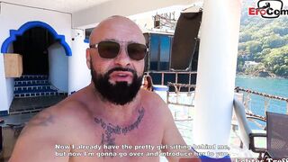 Amateur hispanic tattoo MILF makes sex date with german tourist