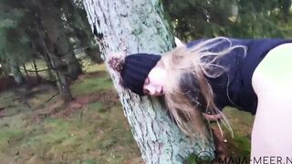 Outdoors sex with adorable chubby bimbos Maja!