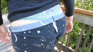 Step Milf Fat Booty Pantsing Nature
