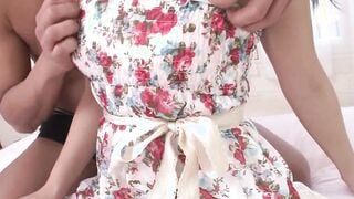 First casting of Japanese Barely Legal who wants to be famous into porn movies. She gets her