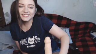 Deep throat and lots of vibration under the table