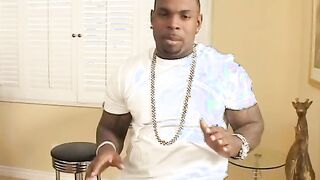 Red high heeled blonde is boned doggy style by african dick