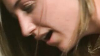 Goddess white hoe with nice tiny boobs gets a rough doggy style twat fucking