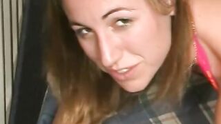 Goddess white hoe with nice tiny boobs gets a rough doggy style twat fucking