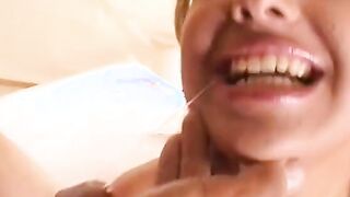 Adorable 18 yo was invited to beauty party with 4 vulgar dudes