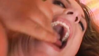3 turned on dudes are Unwind, laid back into company with young blonde