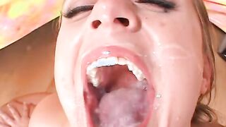 3 turned on dudes are Unwind, laid back into company with young blonde