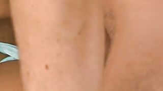 Incredible Sexy eastern whore into bikini blows white dick and gets pounded from behind
