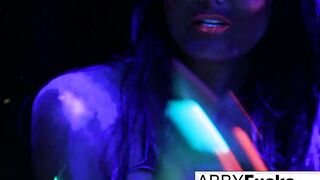 Ebony Light Rainy Night with Abigal Mac & Ava Addams