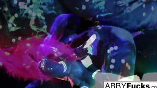Ebony Light Rainy Night with Abigal Mac & Ava Addams