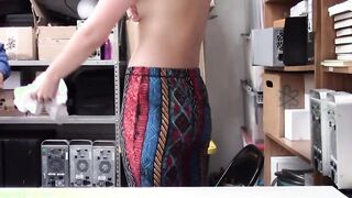 Beautiful Natural Boobs 18 Caught Stealing and Has to Pay by Her Tight Twat - CuteLifter