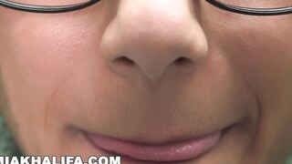 MIA KHALFIA - Arab goddess Gets Naked Nude Inside A Library Just For You