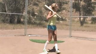 Baseball trainer fucks the entire bimbos's team 3 way