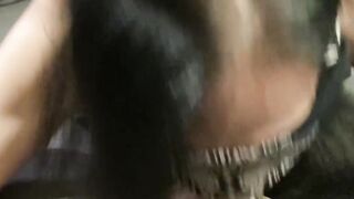 I got so turned on by his cock getting rough into my mouth, I had to take care of myself before I finished him.. blindfolded