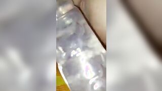 Barely Legal fucking her cunt with long toy