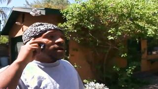 The fat ebony dick into the tight hole of 19 yo 18yo blond small twat hole