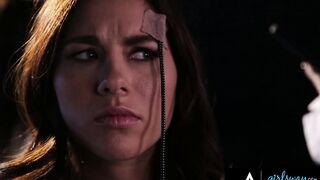 GIRLSWAY - Melissa Moore And Her Boss Sexually Provoke Their Patient For Research Purposes