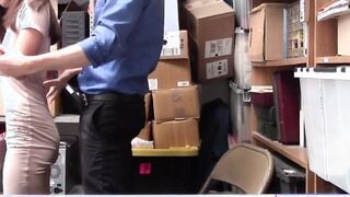 StripSearchPorn.com - Officer gets naked n fucks oriental shoplifter