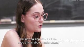 Girls Into School Teach Eachother Masturbation Inside Class - Aften Opal, Eliza Eves