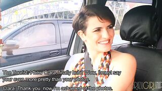 Tourist visits the capital of Brazil and fucks a Beauty short haired skank