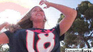 Samantha Saint's ORAL SEX Leads To A Cummed