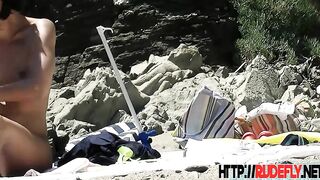 Look at this slender Russian nudist getting a tan