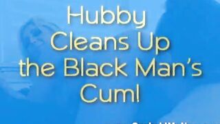 Big Black Cock Interracial Cuckold Jizzed Eating Skank Wifey Plays With Gf While Sissy Cuck Watches her locked into chastity keyholder