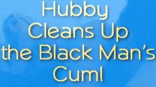 Big Black Cock Interracial Cuckold Jizzed Eating Skank Wifey Plays With Gf While Sissy Cuck Watches her locked into chastity keyholder