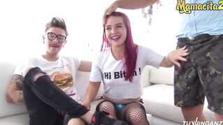 TuVenganza - Kathy Violeta Bae Hispanic Colombiana Cheats On Bf With 2 Turned On Men - MAMACITAZ